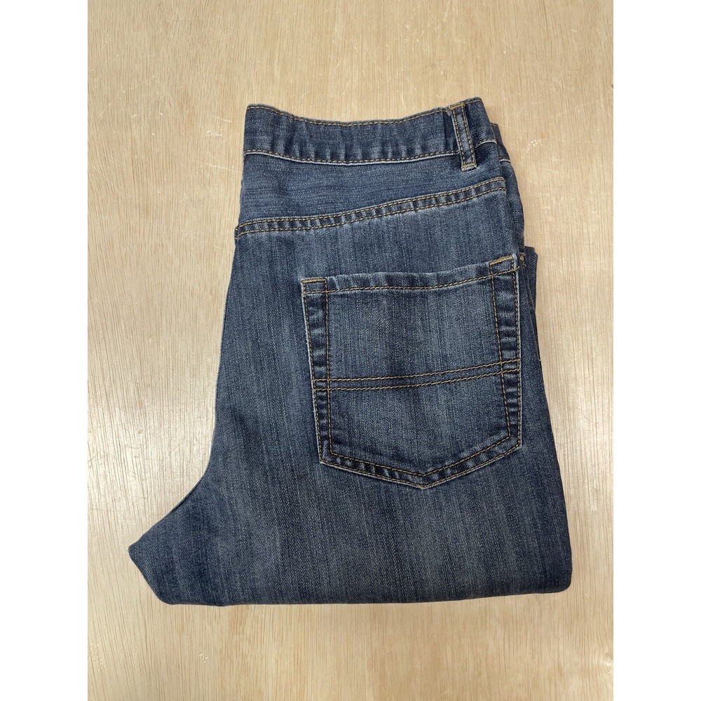 Childrens Place Boys Size 14‎ Adjustable Boot Cut Dark Blue Demin Jeans 28x28